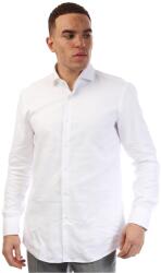 HUGO BOSS Риза с дълъг ръкав Boss Men's H Hank Spread Long Sleeve Oxford Shirt - White - sportihobi - 140,80 лв