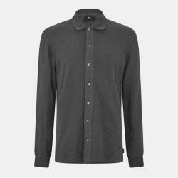 PS Paul Smith Блуза с яка PS Paul Smith Men's Button Waffle Long Sleeve Polo Shirt - Grey 76