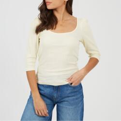 Brave Soul Womens Puff Sleeve Square Neck Top - Cream
