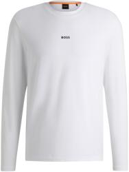 Boss Тениска Boss Men's Tchark Orange Cotton Long Sleeve T-Shirt - White 100