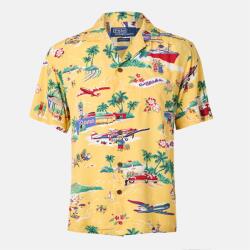 Ralph Lauren Men's Rayon Bear Short-Sleeve Patterned Shirt - Holiday Bear
