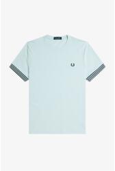 Fred Perry Тениска Fred Perry Stripe Cuff T-Shirt - Light Ice R30