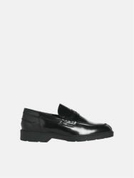 Jack and Jones Dax Leather Loafers Mens - Black