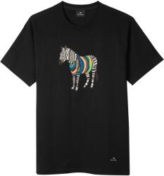 Ps paul smith Тениска PS PAUL SMITH Men's Regular Fit Zebra Print T-Shirt - Black 79