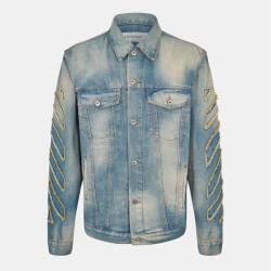 OFF WHITE Яке OFF WHITE Men's Patch Denim Jacket - Dirty Blue