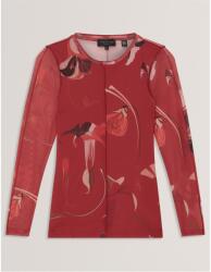 Ted Baker Тениска Ted Baker Women's Fitted Mesh T-Shirt - Red