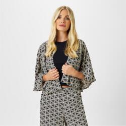 Biba Women's Archive Kimono Viscose Cropped Batwing Overcoat - Geo Print
