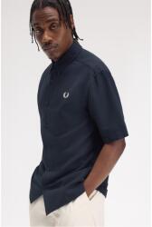 Fred Perry Риза с къс ръкав Fred Perry Men's Seersucker Short Sleeve Shirt - Navy 608