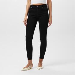 7 For All Mankind Дънки 7 For All Mankind Women's High-Waisted Cropped Skinny Jeans - Black Rinsed
