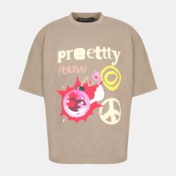 Pretty boy ugly world Тениска PRETTY BOY UGLY WORLD Men's PBUW Peace Regular Fit T-Shirt - Khaki/Multi
