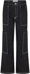 Brave Soul Дамски дънки Brave Soul Womens Cargo Jeans with Contrast Stitching - Black/White
