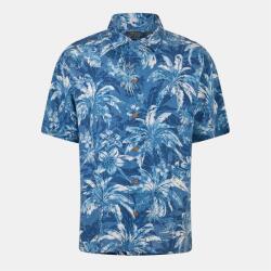 Ralph Lauren Риза с къс ръкав Polo Ralph Lauren Men's Linen Palm Pattern Short Sleeve Shirt - Indigo Palm