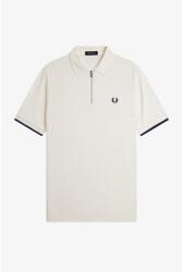 Fred Perry Блуза с яка Fred Perry Men's Crepe Zipped Short-Sleeve Polo Shirt - Ecru 560 - sportihobi - 297,27 лв