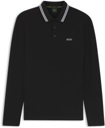 Boss Блуза с яка Boss Mens BOSS GREEN Plisy Long Sleeve Polo Shirt with Logo Detail - Black 001