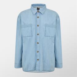 HUGO BOSS Риза с дълъг ръкав Boss Men's H-CORY Denim Long Sleeve Patterned Shirt - Lt Pas Blue 450