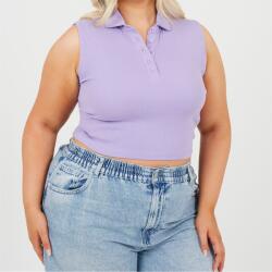 Brave Soul Дамски потник Brave Soul Womens Plus Size Vest with Collar and Buttons - Violet