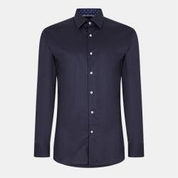 HUGO BOSS Риза с дълъг ръкав Boss Men's H Hank Kent Long Sleeve Oxford Shirt - Dark Blue