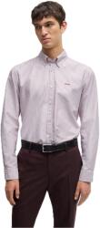 HUGO BOSS Риза с дълъг ръкав Boss Men's Roan Long Sleeve Oxford Shirt - Dark Red
