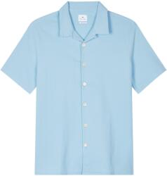PS Paul Smith Риза PS Paul Smith Men's Seersucker Short Sleeve Plain Shirt - Blue 40A