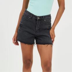 Brave Soul Дамски къси панталони Brave Soul Womens Acid Wash Denim Shorts with Distressed Hem - Black Wash