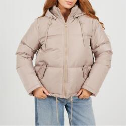 Brave Soul Яке Brave Soul Women's Hooded Long Sleeve Short Puffer Jacket - Stone/Stone