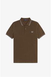 Fred Perry Блуза с яка Fred Perry Short Sleeve Twin Tipped Polo Shirt - Brown 49A
