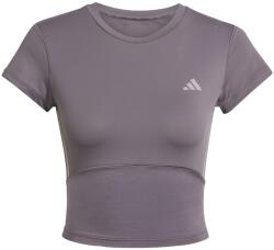 adidas Women's Short-Sleeve Performance Gym Top - Grey Strata