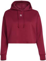 Adidas Суичър Adidas Originals Adicolor Essentials Crop Fleece Hoodie (Plus Size) - Burgundy