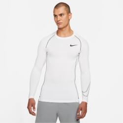 Nike Мъжка тениска Nike Pro Core Long Sleeve T Shirt Mens - White