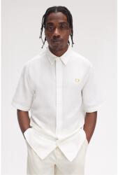 Fred Perry Риза с къс ръкав Fred Perry Men's Seersucker Short Sleeve Shirt - Snow White 129
