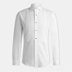 HUGO BOSS Риза с дълъг ръкав Boss Men's H-Hank-Tux3 Black Long Sleeve Tailored Fit Dress Shirt - White 100