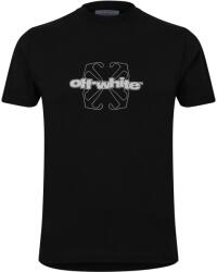 OFF WHITE Тениска OFF WHITE Men's Flock Arrow Cotton Short Sleeve T-Shirt - Black