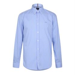 HUGO BOSS Риза с дълъг ръкав Boss Men's Roan BD Striped Long Sleeve Shirt - Lt Pas Blue 450