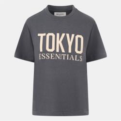 Blank Essentials Тениска Blank Essentials Women's Tokyo Cotton Short Sleeve Oversized Fit T-Shirt - Charcoal