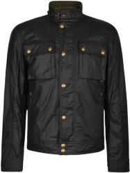 BELSTAFF Яке BELSTAFF Men's Racemaster Waxed Cotton Long Sleeve Funnel Neck Wax Jacket - Black