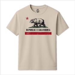 Republic of California Тениска Republic of California Men's Old Flag T-Shirt - Natural