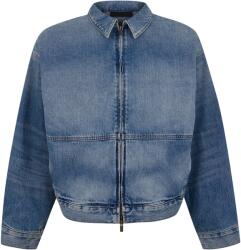 Fear of god essentials Яке FEAR OF GOD ESSENTIALS Men's Essentials Cotton Long Sleeve Zip Denim Jacket - Blue