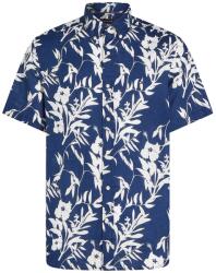 Tommy Hilfiger Men's Linen Tropical Print Short-Sleeve Patterned Shirt - Night Sky