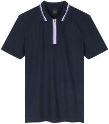 PS Paul Smith Блуза с яка PS Paul Smith Men's Quarter Zip Short Sleeve Polo Shirt - Blue 49