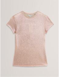 Ted Baker Тениска Ted Baker Women's Metallic Short Sleeve Slim Fit T-Shirt - Pink