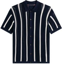 Tommy Hilfiger Риза с къс ръкав Tommy Hilfiger Men's Vertical Stripe Short Sleeve Shirt - Desert Sky 0FA