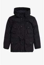 Fred Perry Анорак Fred Perry Men's Patch Puffer Hooded Thigh Length Parka - Black 102