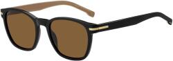 HUGO BOSS Слънчеви очила Boss Men's Su UV Protection Square Sunglasses - Black Слънчеви очила