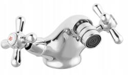 FERRO Retro New bidé csaptelep, automata dugó, műanyag, króm (5901095603877)