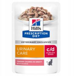 Hill's Pd Feline C/D Urinary Stress lazaccal Nedves Macskaeledel 85g
