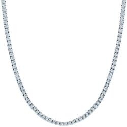 SAVICKI Тенис колие, бяло злато 585, бели сапфири 5.840ct 3.0 мм 42 см