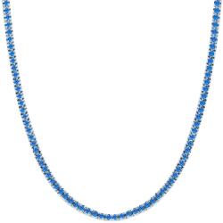 SAVICKI Тенис колие, бяло злато 585, сини сапфири 5.840ct 3.0 мм 42 см