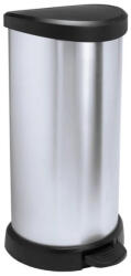 Keter Szemetes kuka pedálos króm 40 literes Fekete/ezüst Curver (181125) - cartridge