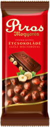 Piros Mogyorós étcsokoládé egész mogyoróval 70 g - ecofamily