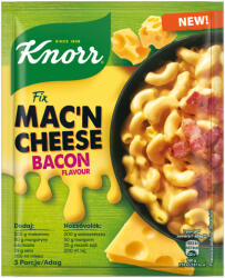 Knorr Mac'n Cheese sajtszószos-baconös tészta alap 33 g - ecofamily